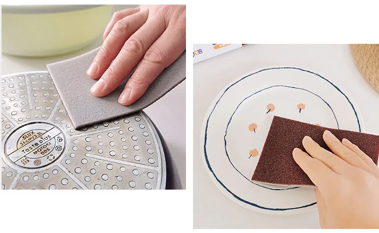 Description Picture 4 of itemMagic Melamine Sponge Carborundum Kitchen Sponge Eraser for Pan Pot Dish Sponges Kitchen Utensils Household Cleaning Items