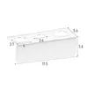 1pc Clear Acrylic Wall-Mounted Bathroom Organizer - No-Drill Storage Rack for Hair Brushes, Combs, Toiletries - Space-Saving 6