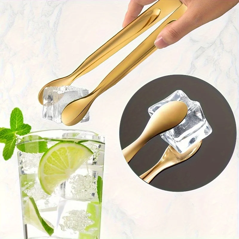 5pcs Golden Mini Serving Tongs - Elegant Stainless Steel Appetizer & Snack Servers for Weddings, Parties, and Charcuterie Trays