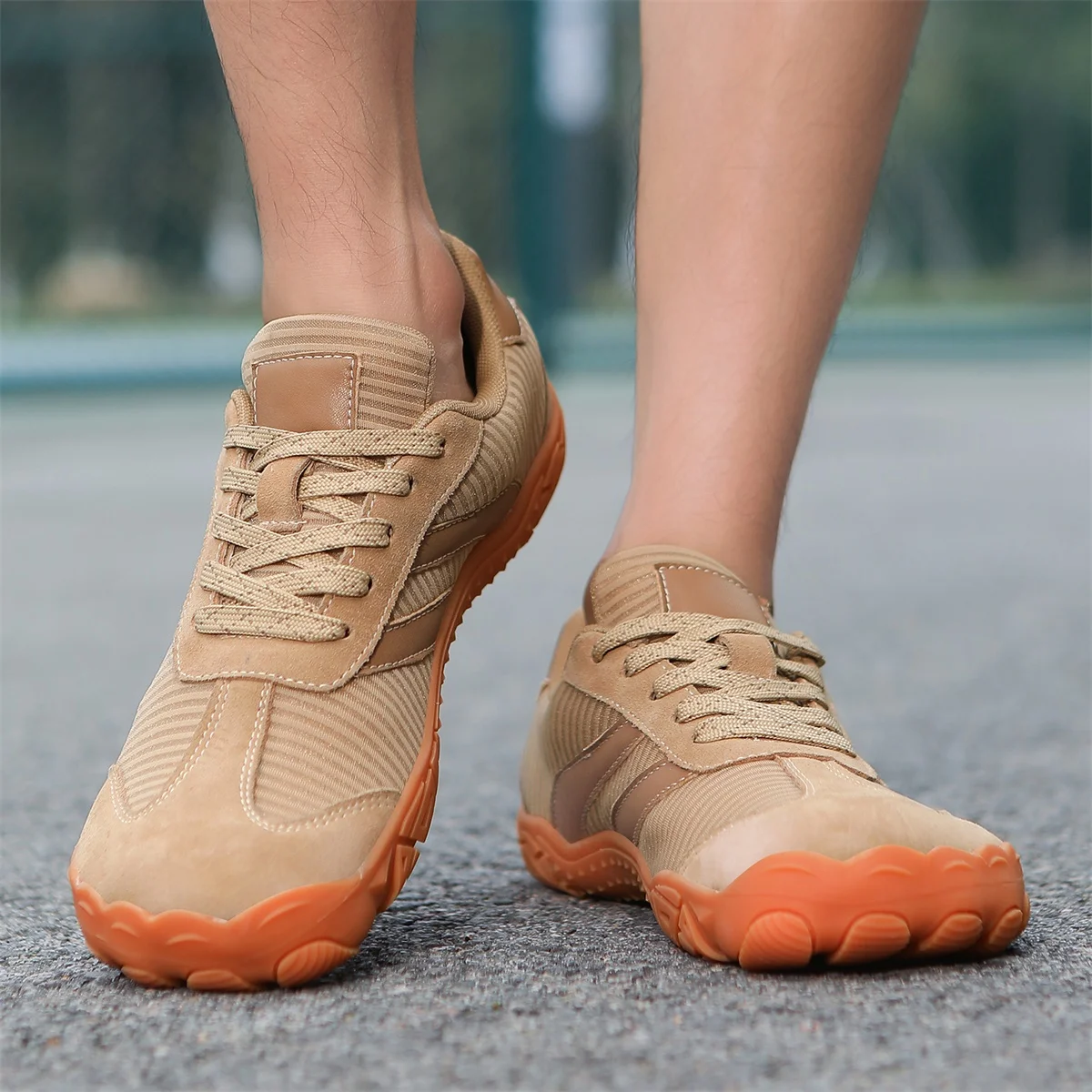 Versatile Barefoot Comfort Sneakers with Wide Toe and Non-Slip Sole