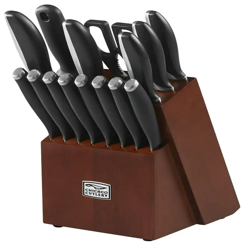 Chicago Cutlery Avondale 16-Piece Kitchen Knife Set with Wood