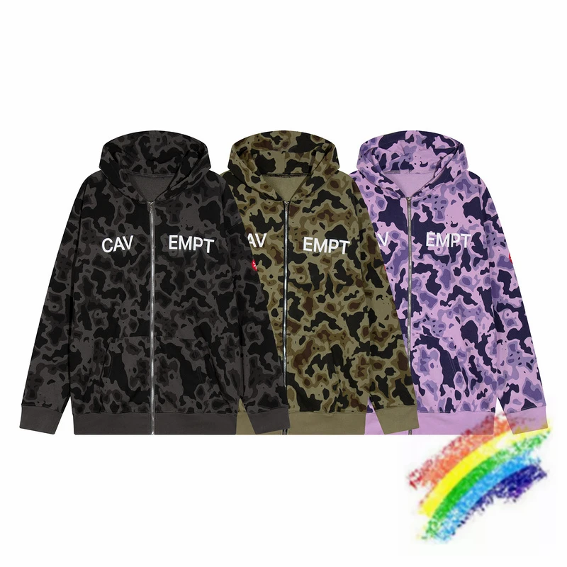 

Camouflage CAVEMPT C.E Hoodie Men Woman 1:1 Top Quality CAV EMPT Hooded Pullover