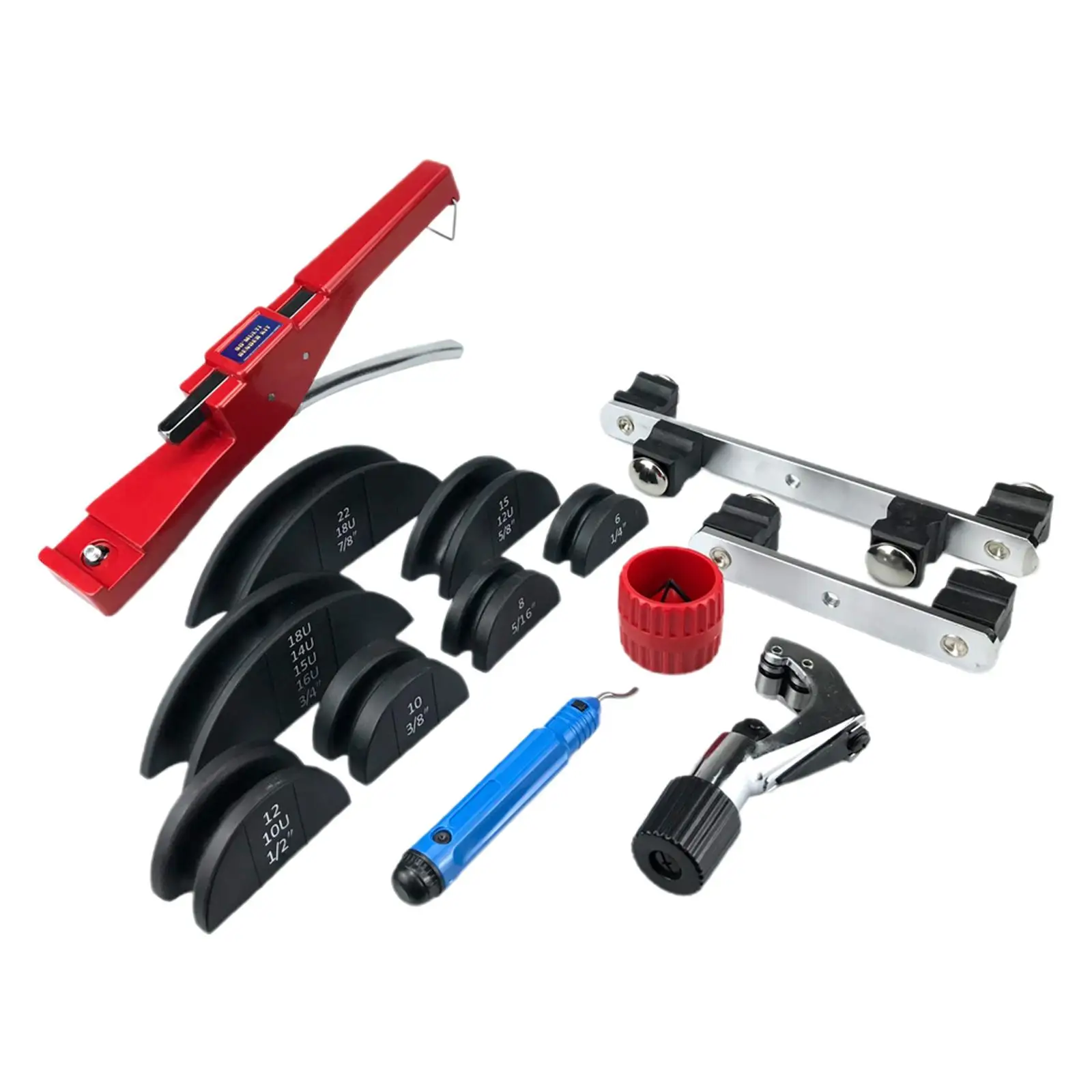 

Pipe Bender Kits Metal 1/4-7/8 inch for Stainless Steel Tubes Threading Pipe