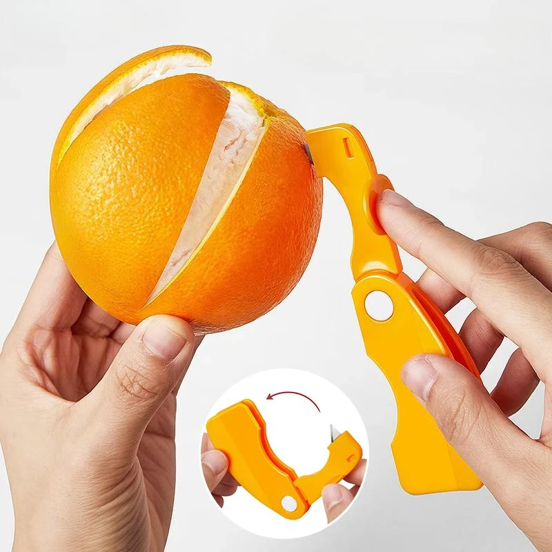 Mini Pelapatate Pieghevole Limoni Arancia Agrumi Pitaya Pomelo Pelapatate Affettatrice Cutter Pericarp Peel Opener Gadget Da Cucina