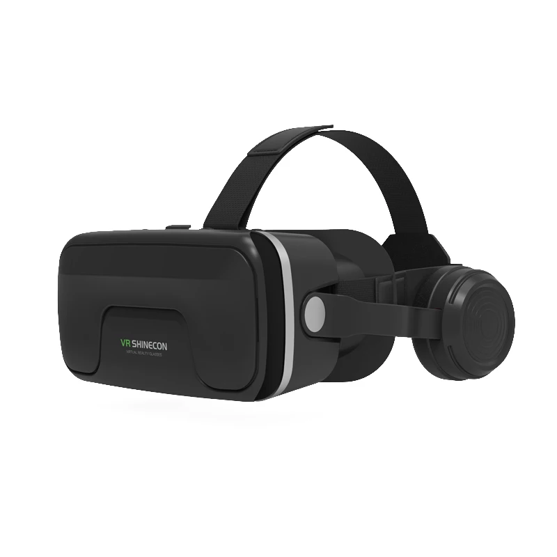Vr Realtà Virtuale 3D Occhiali Box Auricolare Casco G04Ea Vr Per Ios Android 4.7-6.5 Pollici Smartphone