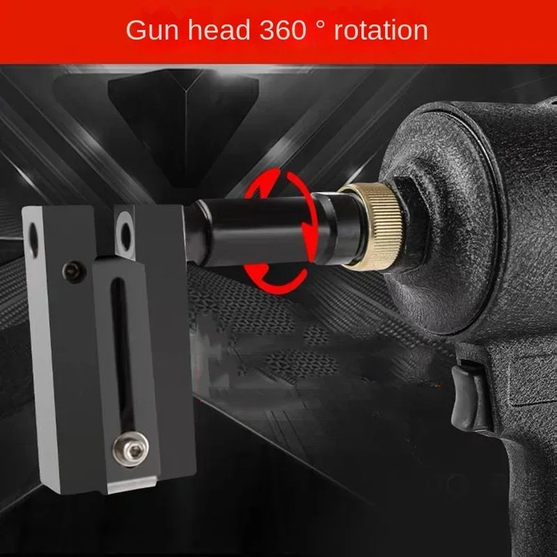 8KGF Industrial Pneumatic Punch Gun Metal Iron Plate Round Hole Punching Stainless Steel Advertising Word Air Puncher 3.2-8MM 6