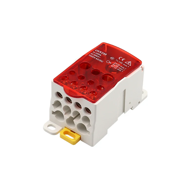 Distribution Box One In Several Out Power Wire Electrical Connector Junction Din Rail Terminal Block 80A/125A/160A/250A/400A