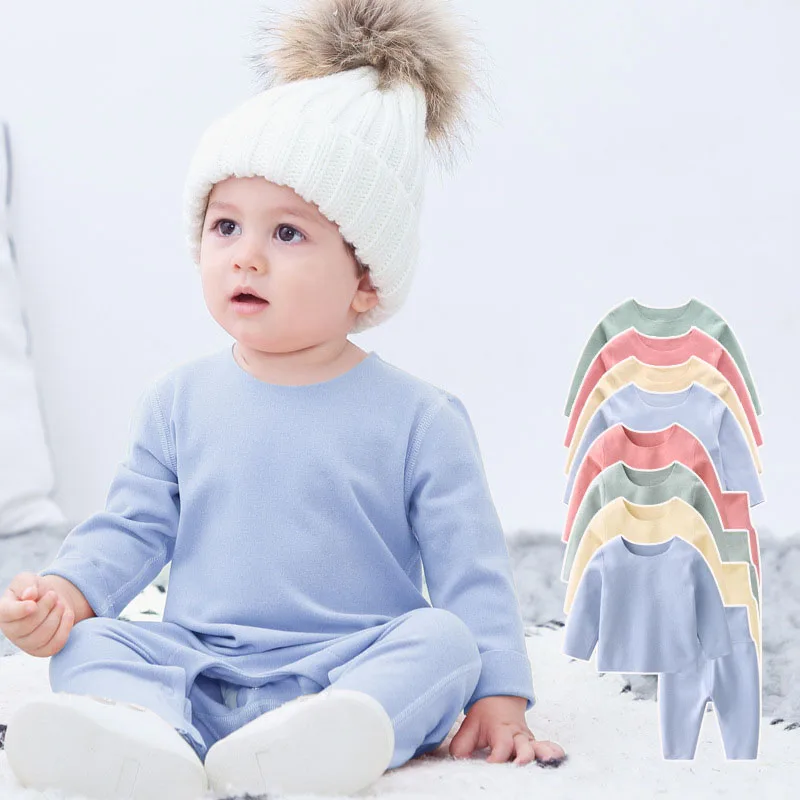 Winter Children's suit thermal underwear traceless de Rong boys and girls pajamas autumn pants spring autumn children's clothes
