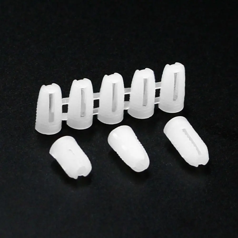M4 Ribbed Plastic Anchor Wall Plastic Expansion Pipe Tube Wall Plugs For Self-tapping Screws