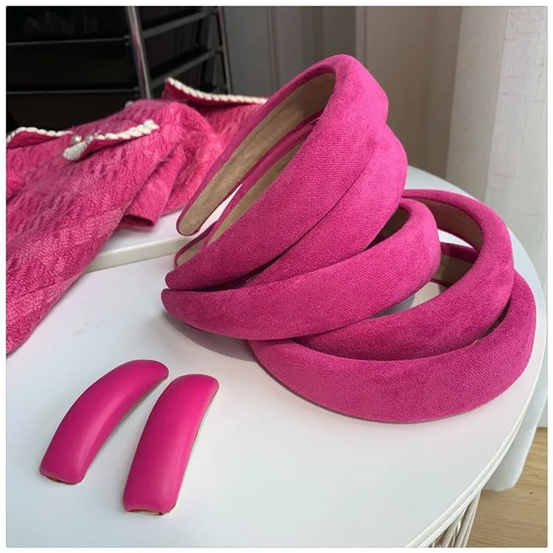 Pitaya Cute Pink Headband Con Accessori Per Feste Rosa Sexy Clip Laterali 2023 Bright Pink Barrette Copricapo Cerchi Per Capelli Forcine