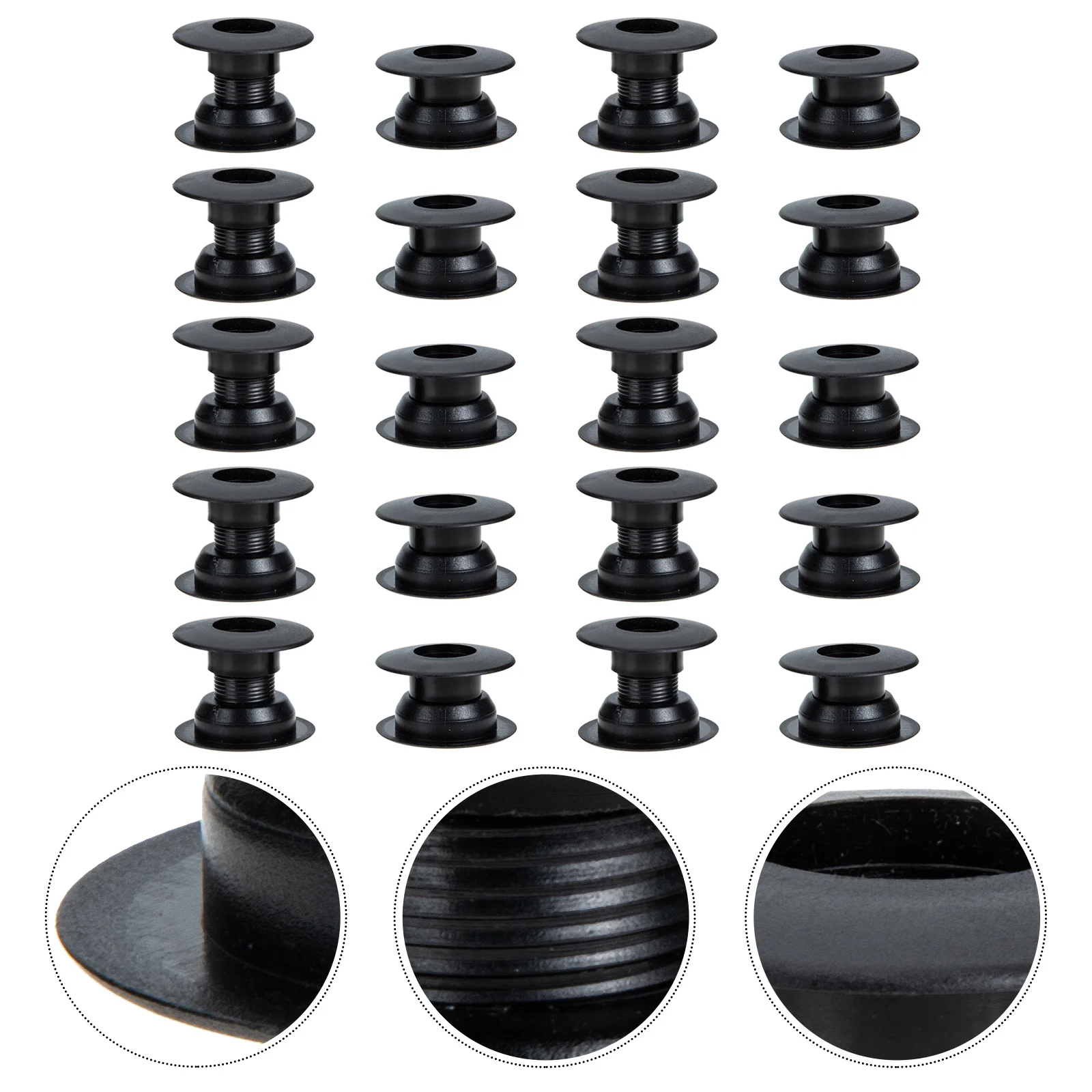 

10 Pairs Desktop Foosball Accessories Child Kids Football Replacement Parts Plastic Table Shaft