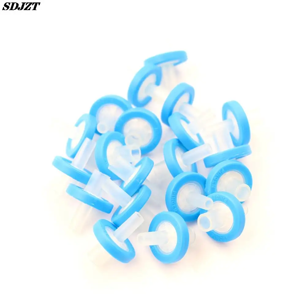 20Pcs PTFE 주사기 필터 13mm 0.22 미크론 (um) Deschem 화학 실험기구