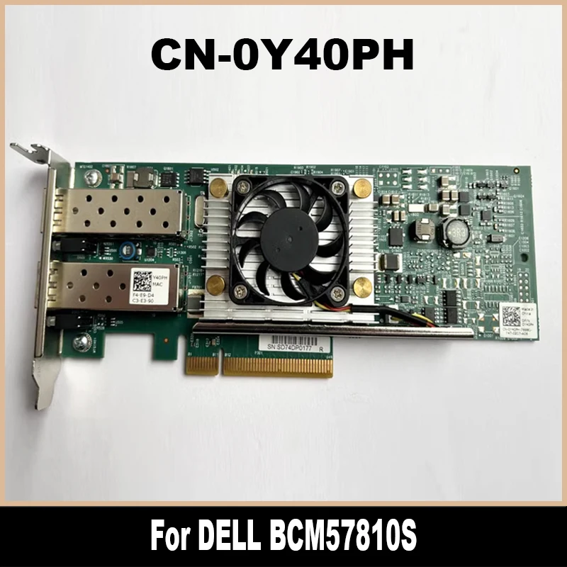 

Оригинал для DELL BCM57810S 10 Гб 10GbE гигабитный двухпортовый SFP + волоконная сетевая карта 0N20KJ N20KJ CN-0N20KJ 0Y40PH Y40PH