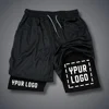 Custom Compression Shorts Men Gym Athletic Pants Your Logo Fitness Sportswear Personalized Double Layer Quick Dry Sports Shorts 1