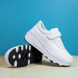 High-Quality Fashion Flashing Roller Skate Shoes - 30 (White)