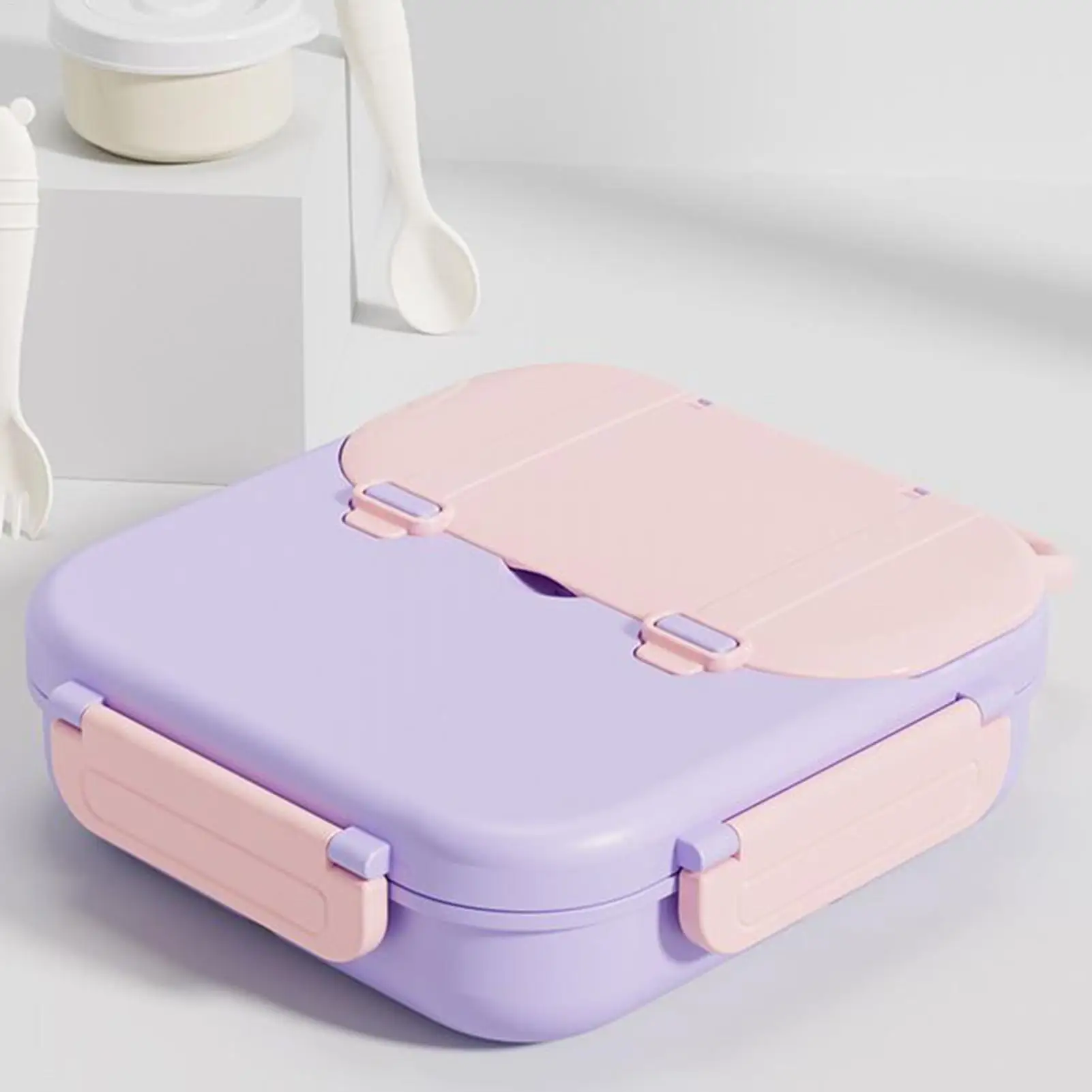 Lunch Box For Kids 1000ml Children's Snack Compartment Box Leak Proof Lunch Container For Preschool School Kindergarten Travel