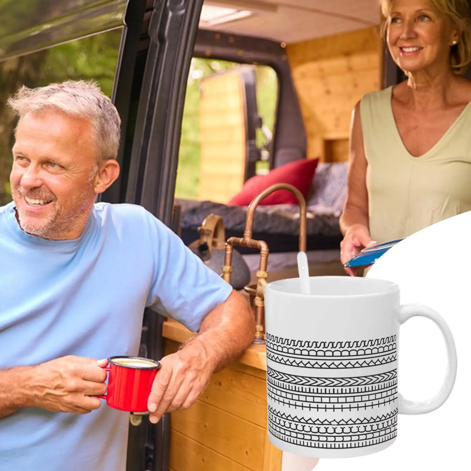 Ceramic Mug Hidden Message Mug Reusable Drinkware Ergonomic Handle Drinking Tool for Hot Chocolate Milk Water Dorm Home