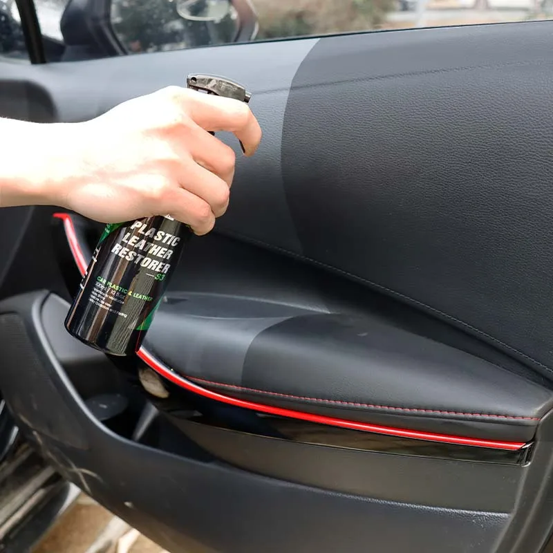 Plastic Leather Restorer & Hydrophobic Trim Coating, Plastic Leather  Restorer for Cars, Hgkj Plastic Leather Restorer S3 Exterior Interior  Restore