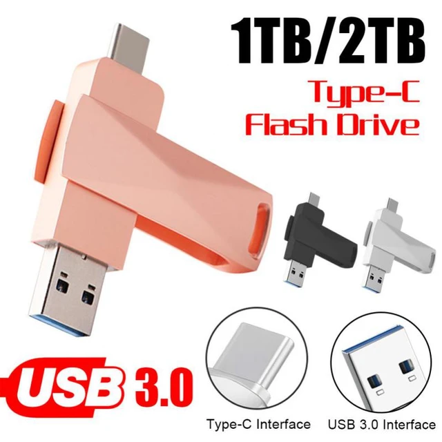 Adaptateur Micro Usb 3.0 vers Type-c 2 En 1 Otg, Pour Usb-c Clé