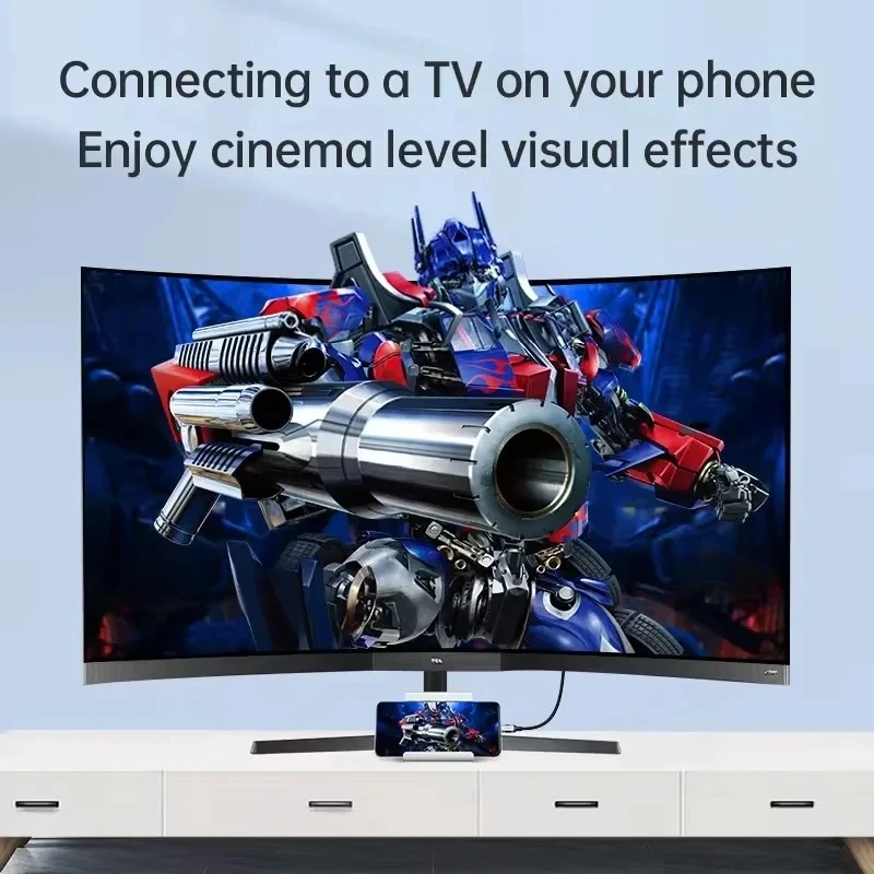 4K USB C-HDMI 호환 케이블 30Hz 60Hz Type C-HDMI 호환 어댑터 노트북 태블릿 아이폰용 썬더볼트 3 코드