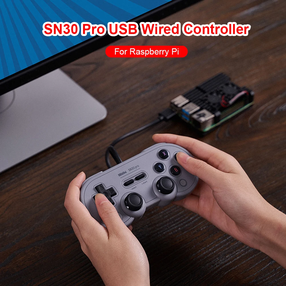 8Bitdo SN30  USB  е Ʈѷ, ܼ  Ʈ ̽ƽ