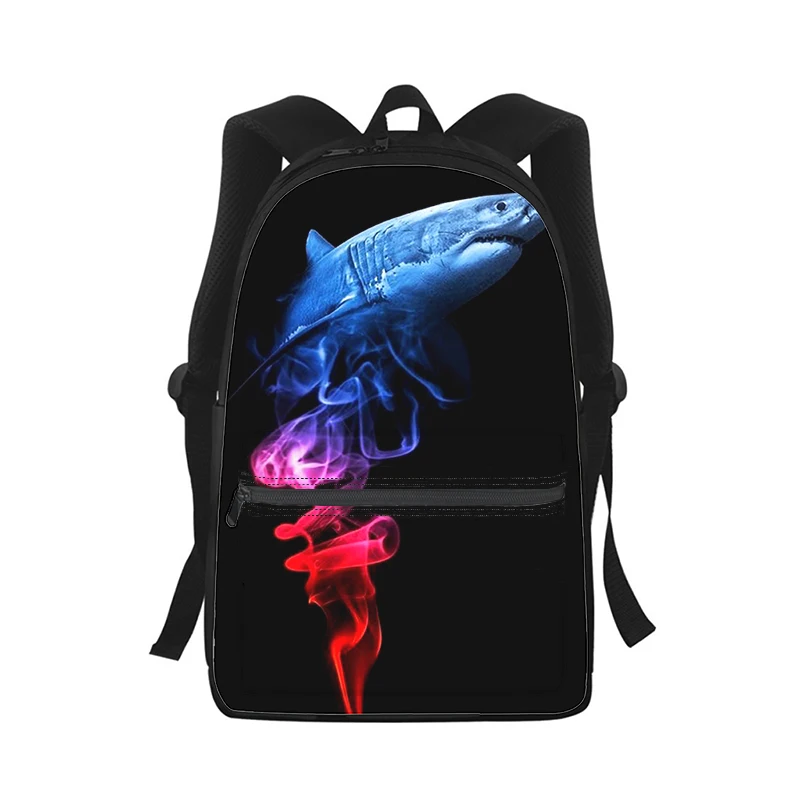 shark animal Men Women Backpack 3D Print Fashion Student School Bag Laptop Backpack Kids Travel Shoulder Bag