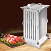 Stainless Steel 49 Holes Meat Skewer Kebab Maker Manual Small Lamb Skewers Machine Barbecue Stringer Kitchen Tool 2