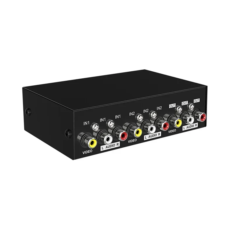 AV Switcher 4x1 2x1 8x1 RCA Switcher 4 in 1 out Signa Composite Video L/R Stereo Audio switch Selector for DVD STB Game Consoles