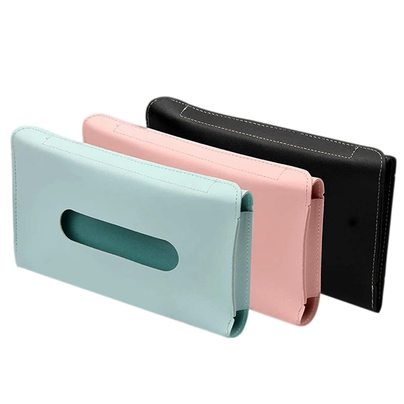 

3 шт. автомобильный Внутренний солнцезащитный козырек, нагнетающий бумажный чехол, автомобильный подлокотник, коробка для бумажных полотенец, из искусственной кожи солнцезащитный козырек, держатель для салфеток