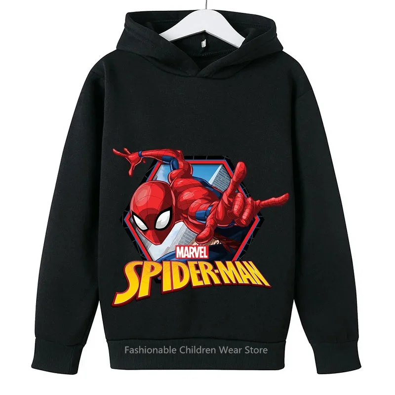 

Marvelous Avengers Q-Version Spider-Man Cartoon Kids' Pullover Sweatshirt - Ideal for Outdoor Leisure Activities