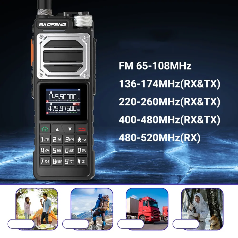 BAOFENG UV-25 Pro Long Range Walkie Talkie 100% Original UV-25 10W Six Band Wireless Copy Frequency Two Way Radios BF-UV25 Radio 2