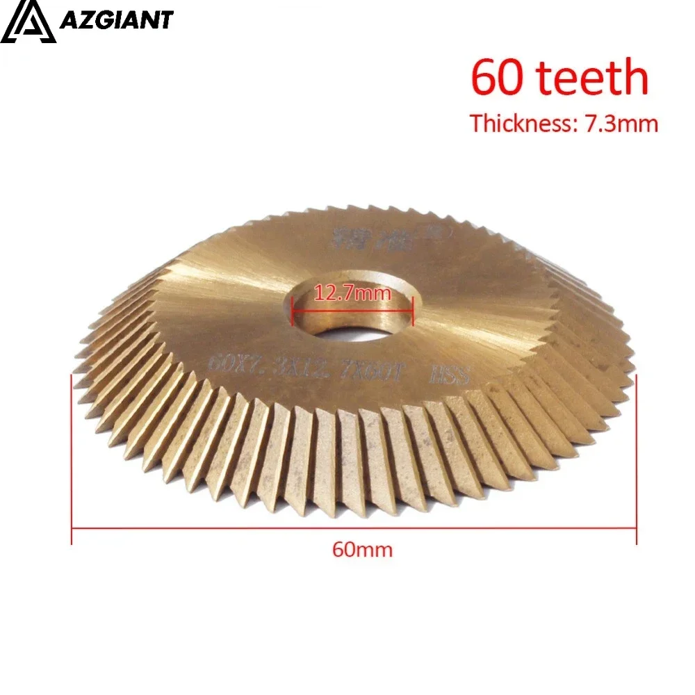 Key Blade Cutting Tool P252 60*7.3*12.7 mm milling cutter Blade for Wen Xing Key Cutting Blade Locksmith Tools Circular Saw Blades
