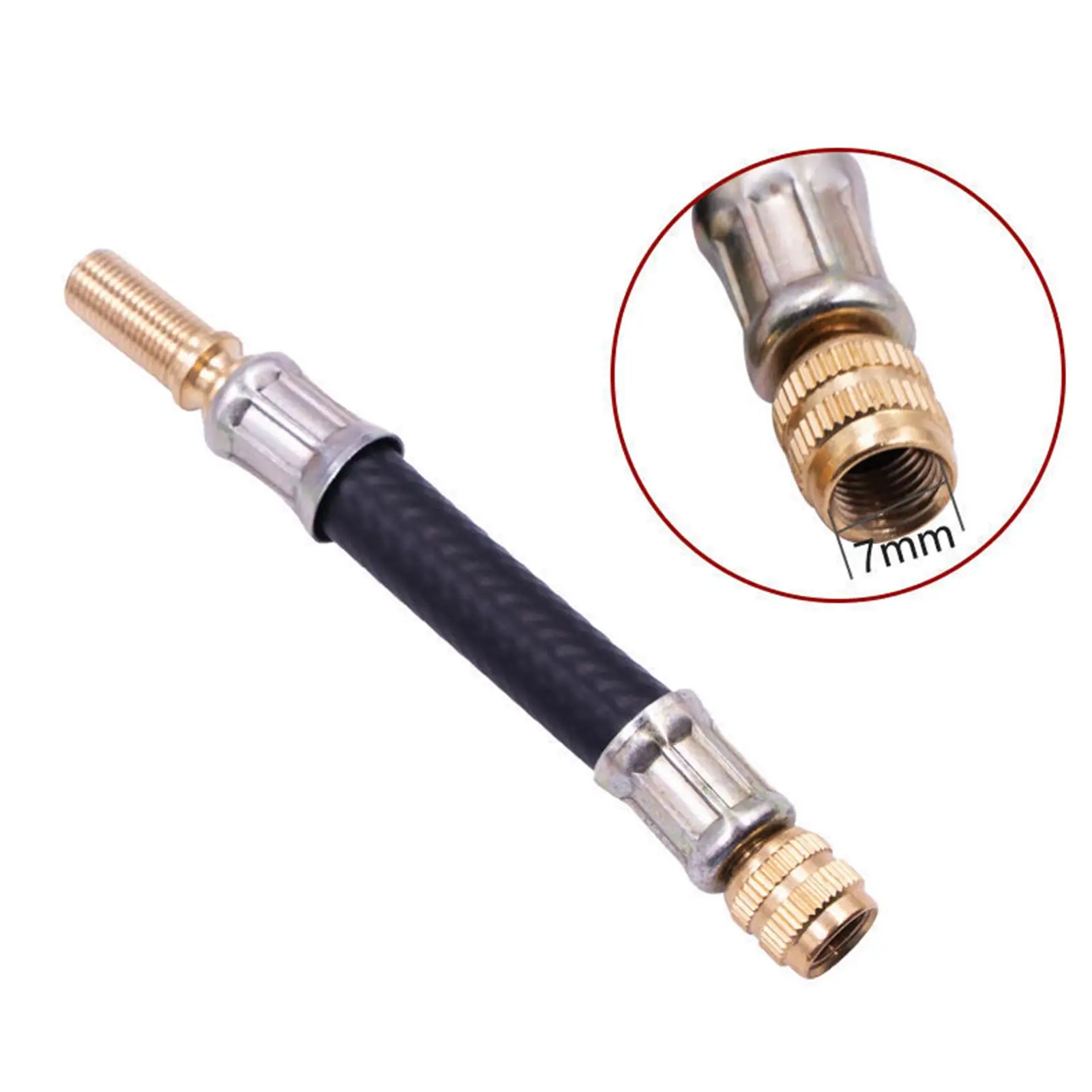 Tyre Valve Stem Extender Flexible Tire Valve Stem Extension Rubber Hose
