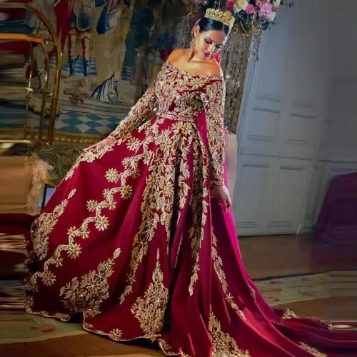 green emerald velvet dress Serene Hill Muslim Gold A Line Lace Beaded Feathers Arabic Luxury Even   SERENE HILL
