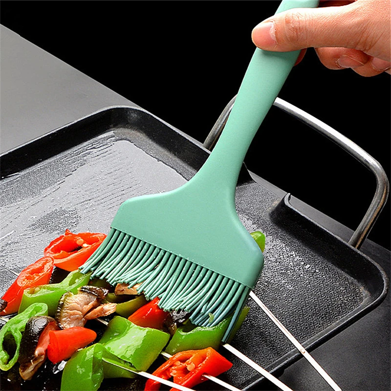 Silicone Oil Brush Pastry Brush Silicone Cake Brush for Barbecue Bread Pastry Baking