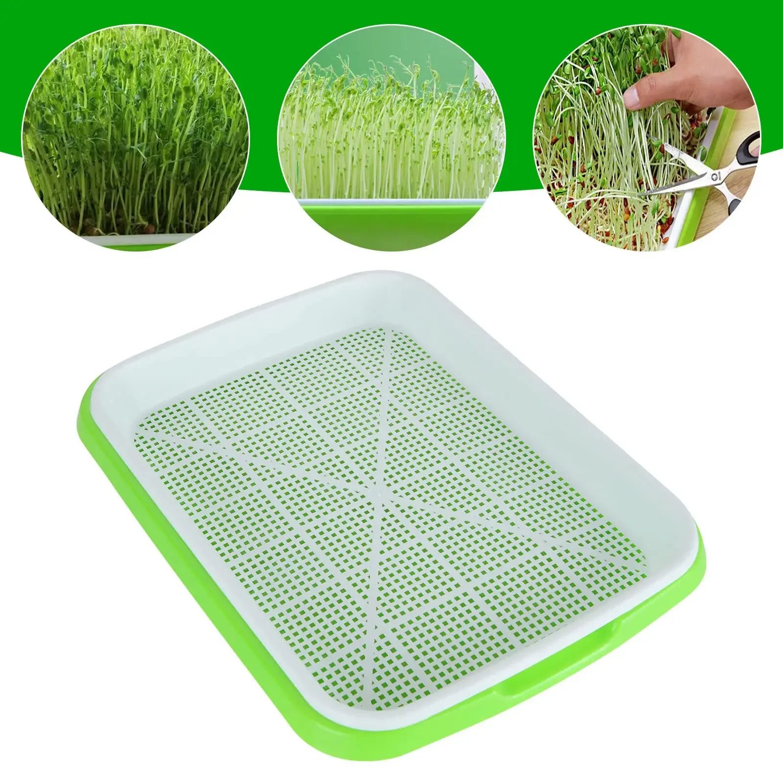 Microgreens Hydroponic Germination Tray Sprouting Tray For Sprout Horticultural Hydroponic Systems Garden Nursery Potted