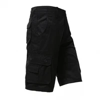 Male Cargo Pants Knee Shorts Classic Summer Shorts Multiple Pockets Large Size Cotton Half Pants Khaki Army Green Shorts 2