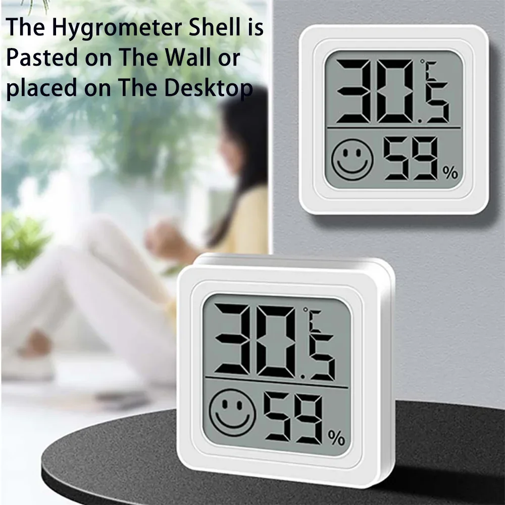 Mini LCD Digital Thermometer Hygrometer Indoor Outdoor Temperature Humidity Monitor Electronic Sensor For Room Baby Greenhouse