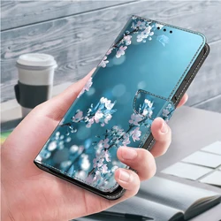 Stylish 3D Painted Leather Flip Wallet Phone Case - iPhone 11 (Plum Blossom)