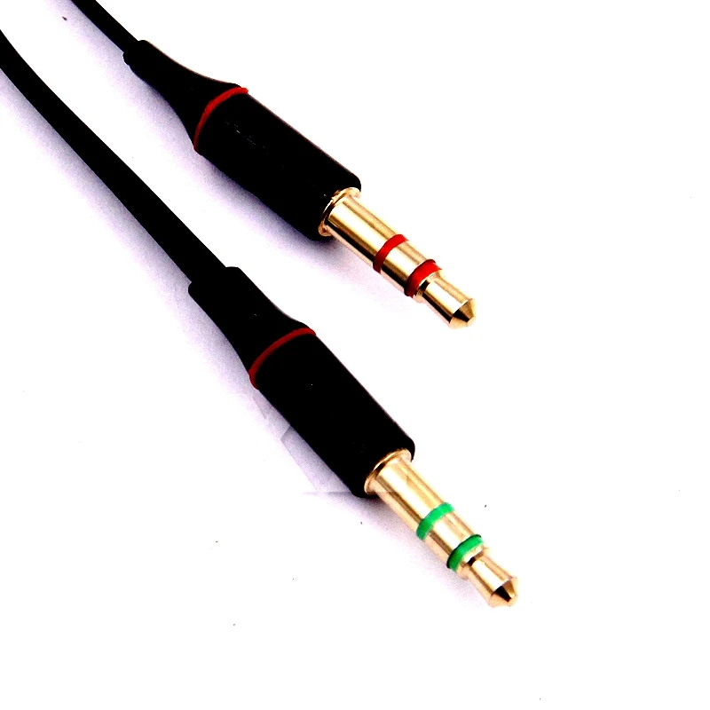 Earphone Jack Adapter 3.5mm Jack 1 Female to 2 Male Earphone Stereo Audio Cable Micphone Y Splitter Connected For Headphone Laptop PC