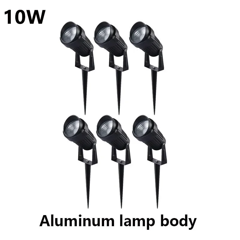 LED Garden Lighting 5W 10W 15W Outdoor Spiked Lawn Light Waterproof Terrace Home Garden Decorative Path Spotlight AC110V 220V DC12-24V