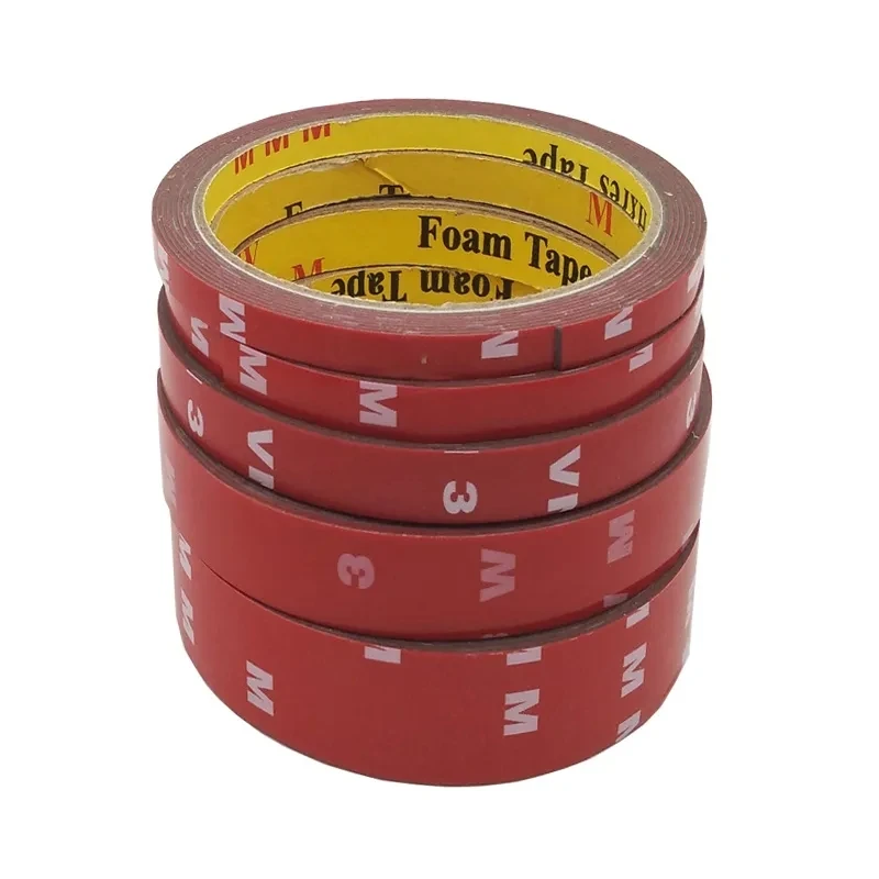 

1 PCS 0.8mm Thickness Strong Double side Adhesive foam Tape 10mm-50mm for Mounting Fixing Pad Sticky