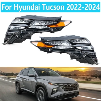 Per Hyundai Tucson 2022 2023 2024 LED DRL Faro Sinistra Destra Luci Diurne Automotive Lampada di Guida Accessori Auto