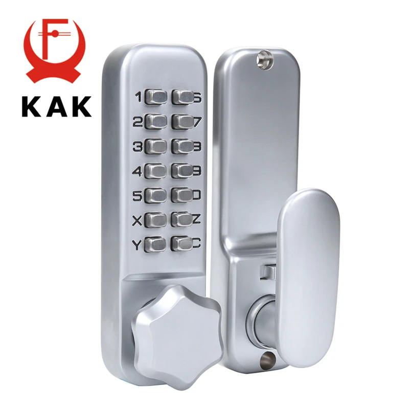 KAK Anti-theft Security Door Lock Mechanical Password Door Lock Safe Home Gate Lock Door Hardware Indoor Outdoor Lock Keyless