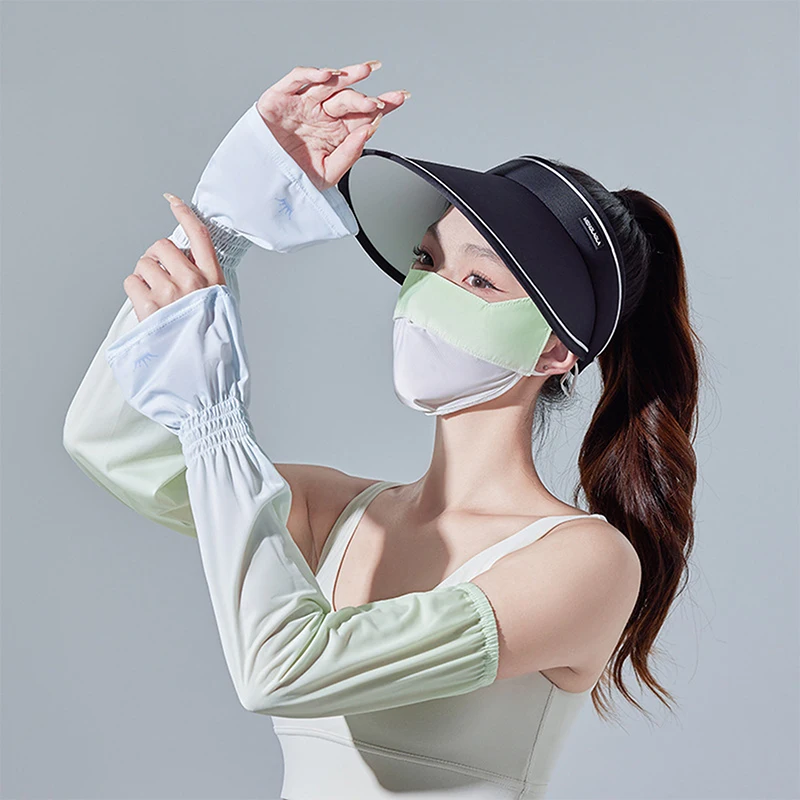 Stylish Women s Sun Hat with Sleeves and Face Shield 3 Piece Set for Ultimate Outdoor Protection and Style