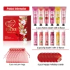 24PCS/box lip balm in bulk, hand cream in bulk thank you card and red gauze bag, wedding gift to guests, Christmas and New Year 2