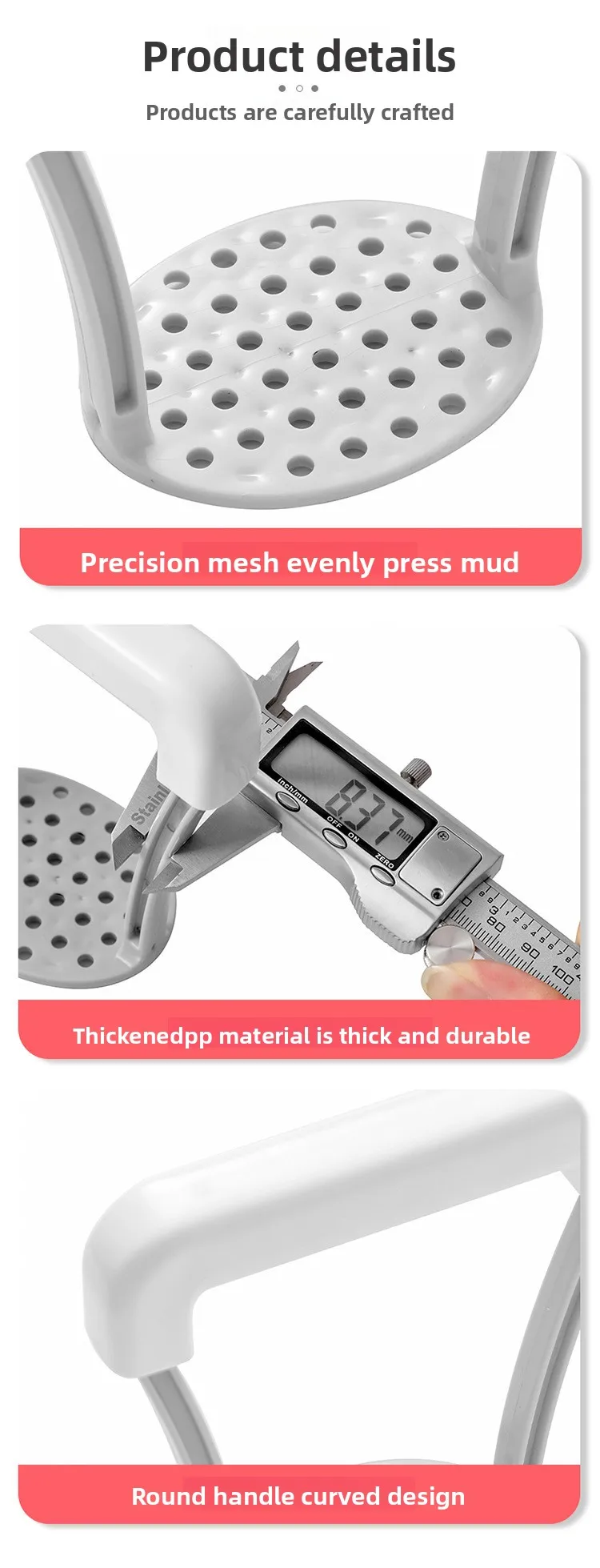 Manual Potato Ricer And Fruit Juicer With Non-slip Handle_voghion.com