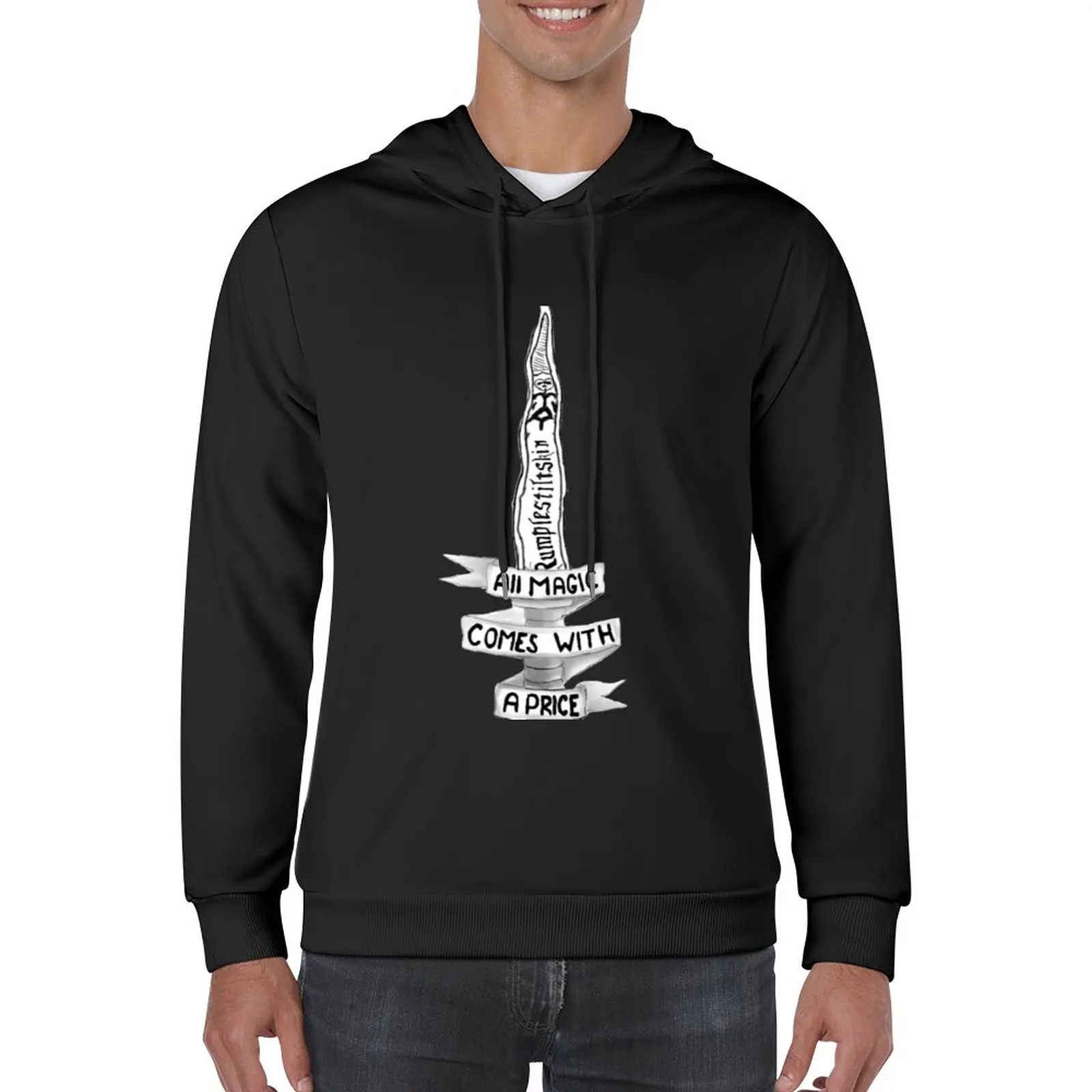 

New All Magic Comes With A Price Pullover Hoodie japanese style men's sweat-shirt set hooded shirt graphic hoodies