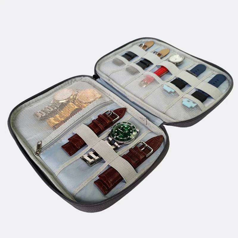 Watchband Box For Apple watch series ultra 9 8 7 SE 6 Strap Organizer Holder Bag Storage Case samsung galaxy watch4/5/6 active 2