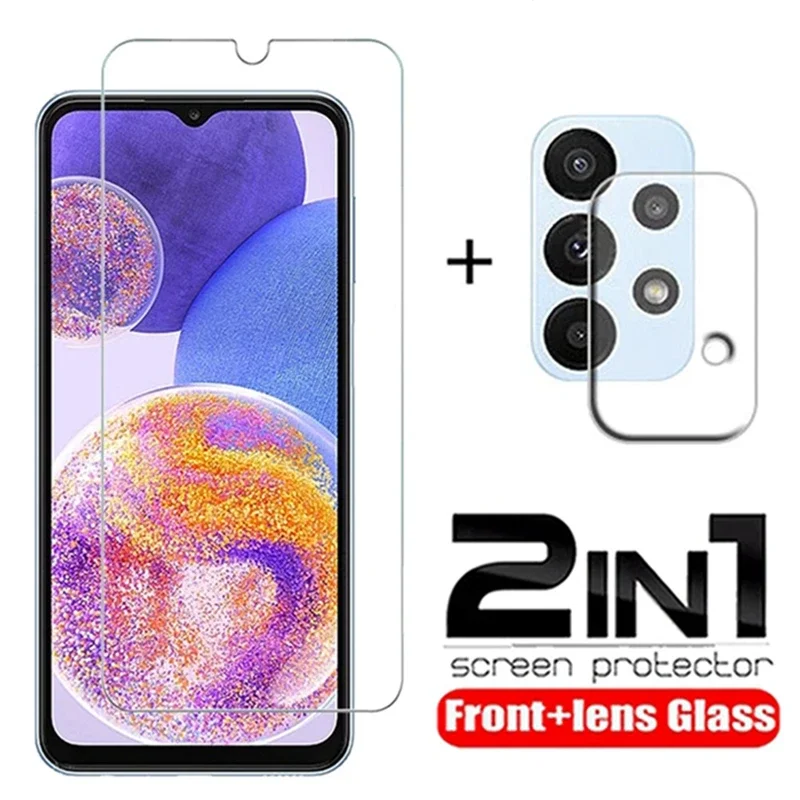 Vetro Protettivo 2 In1 Per Samsung Galaxy A23 Proteggi Schermo Per Fotocamera In Vetro Temperato Per Samsung Galaxy A 13 A23 A13 Lente In Vetro